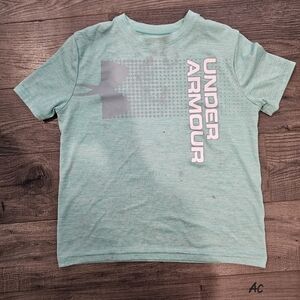 szYSM loose heatgear Under Armour blue white gray‎ playclothes tshirt drifit